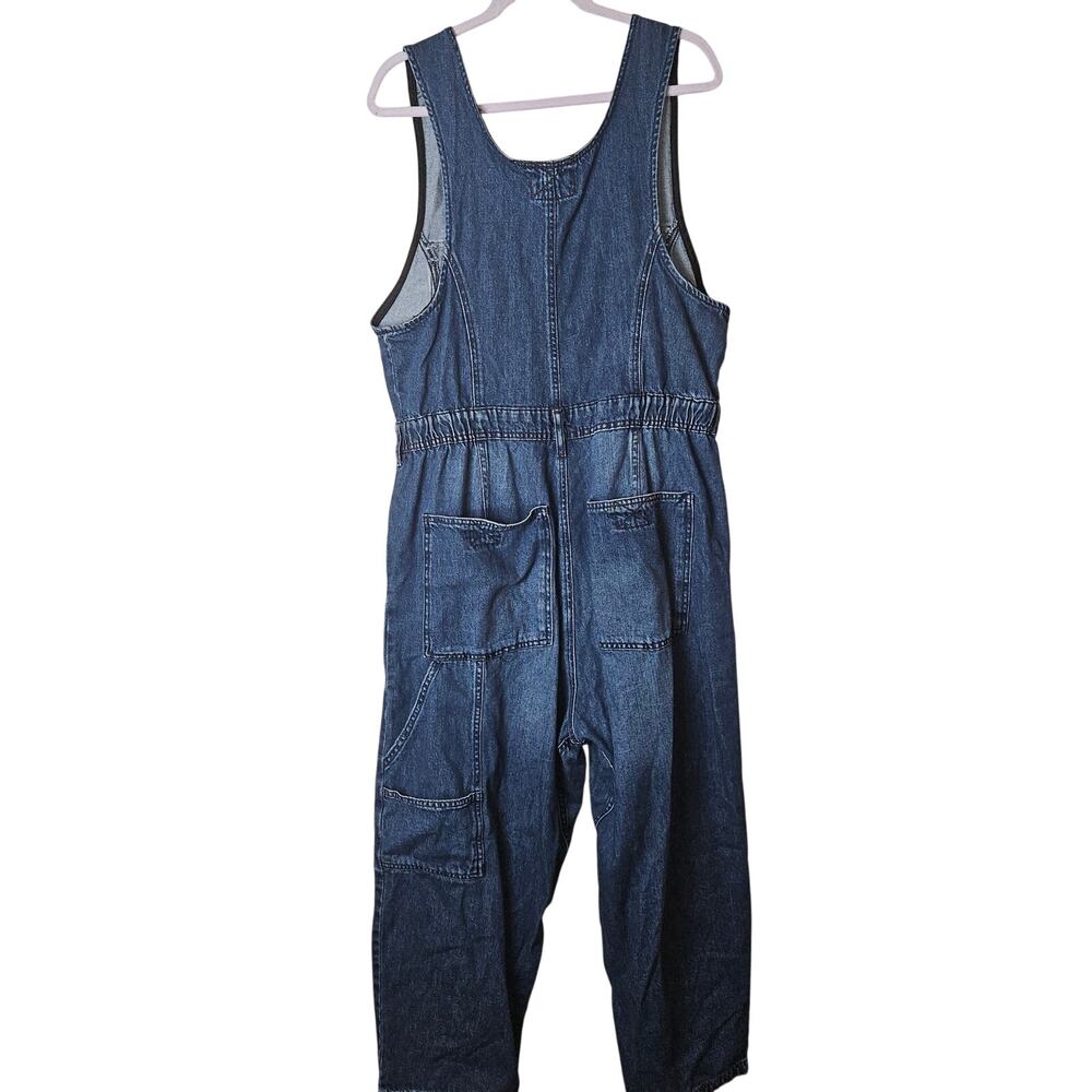 We The Free Front Zip Denim jumpsuit Size Large - Picture 2 of 6